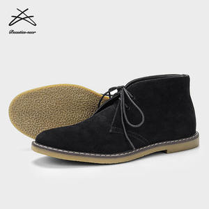 Stivali Desert in Camoscio Vintage Classici da <span class=keywords><strong>Uomo</strong></span> Taglie Forti, Comodi Stivaletti Casual con Lacci Chukka - Product Image 3