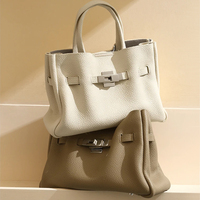 Sac à main en cuir de vachette grainé de qualité supérieure pour femmes, toucher doux, quincaillerie argentée, sac bandoulière, commande en gros, directement du fabricant