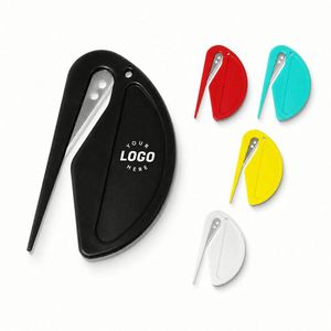 Custom Logo Letter Slitter Opener Plastic Knife <b>Envelope</b> Package Paper <b>Box</b> Mail Customer Purchase <b>Gifts</b> - Product Image 1
