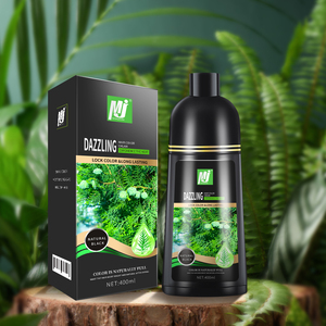 Colorant noir naturel biologique pour hommes, produits de <span class=keywords><strong>coloration</strong></span> capillaire pour couvrir les cheveux <span class=keywords><strong>gris</strong></span> et blancs, teinture capillaire noire rapide, shampoing - Product Image 4