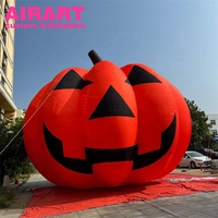 Ballon de citrouille gonflable géant de 5m décoration gonflable de grande citrouille d'halloween