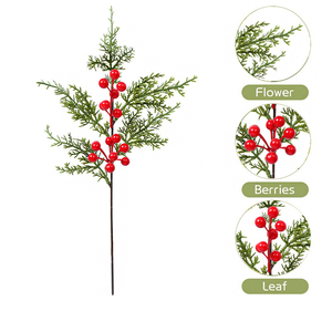 Ramas <span class=keywords><strong>de</strong></span> <span class=keywords><strong>pino</strong></span> verde artificial Tallo Real Touch Navidad Agujas <span class=keywords><strong>de</strong></span> <span class=keywords><strong>pino</strong></span> Selecciones Ramas Vacaciones Invierno Guirnalda Verdor Arbustos <span class=keywords><strong>de</strong></span> flores - Product Image 2