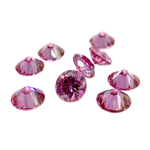 Moissanite Rotonda, Forma e Dimensione Personalizzate, Moissanite Grezza <span class=keywords><strong>di</strong></span> Origine Industriale, Colori Completi: Rosso, Blu, Verde, Viola, Nero - Product Image 2