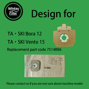 Bolsa de Papel Ecológica para Aspiradora, Repuesto para Taski <span class=keywords><strong>Bora</strong></span> 12, Uso en Automóviles y Autocaravanas, Filtración de Alta Eficiencia - Product Image 3