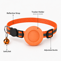 Collier élégant pour chat AirTag, souple, réfléchissant, à dégagement rapide, pour chaton, avec clochette et support de suivi Ming Jia