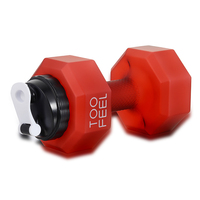 Produit Best Seller Alibaba Créatif avec Logo Personnalisé Bouteille d'Eau de Sport en Plastique Tritan de 2,2 L en Forme d'Haltère