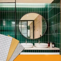 Panneau mural SPC, texture bois, imperméable, résistant à l'humidité, style européen, pour la décoration de salle de bain, villa, appartement