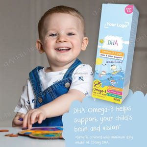 Vitamine Omega 3 DHA gouttes pour un cerveau sain Vitamine Énergie pour le cœur Gouttes liquides Suppléments Logo personnalisé d'usine - Product Image 6