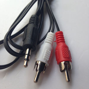 Câble audio-vidéo Jack 3.5mm Aux vers 2 RCA, câble répartiteur stéréo en Y, <span class=keywords><strong>adaptateur</strong></span> AV, cordon 2RCA pour <span class=keywords><strong>PC</strong></span>, DVD, TV, magnétoscope, haut-parleurs - Product Image 3