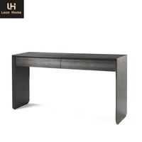 Table console de luxe Mobilier moderne de salon en métal avec plateau en marbre Table console minimaliste
