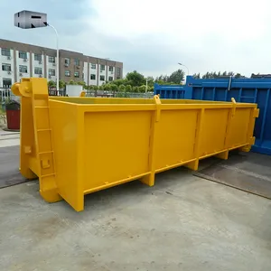 Waste management removable hook lift bin heavy duty waste garbage bin for Construction works