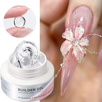 BORN PRETTY Gel de sculpture 3D pour nail art, OEM, marque privée, logo personnalisé, gel de construction non collant pour les mains, sans HEMA, sans TPO, en pots