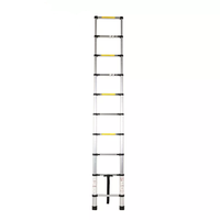 Échelle pliante de sécurité télescopique simple en aluminium de 3,2 m, prix usine, meilleures ventes