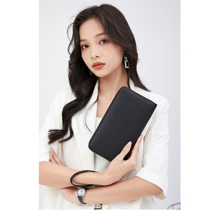 Portafogli da <span class=keywords><strong>Donna</strong></span> in <span class=keywords><strong>Vera</strong></span> <span class=keywords><strong>Pelle</strong></span> all'Ingrosso, Borsa Clutch con Lunga Cerniera, <span class=keywords><strong>Portafoglio</strong></span> di Lusso in <span class=keywords><strong>Vera</strong></span> <span class=keywords><strong>Pelle</strong></span> a Quadretti - Product Image 6