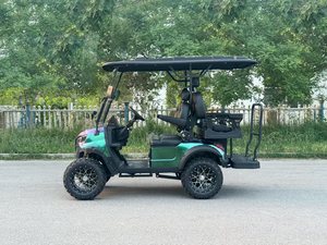 Chariot de golf électrique avec benne utilitaire, pour travaux de terrassement et de transport, boîte à outils intégrée, châssis en acier robuste, batterie 48V, charge rapide - Product Image 4