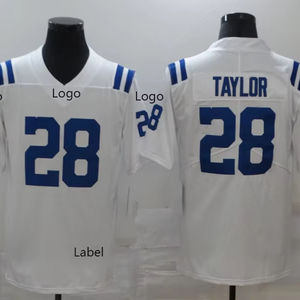 Maglie da Football Americano di Alta Qualità # 5 RICHARDSON # Maglia da Calcio con Numeri e Nomi TAYLOR 28 per Giovani, Bambini, Donne e Uomini - Product Image 1