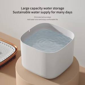 فلتر عالي الجودة أوتوماتيكي رباعي معدل استهلاك مياه الحيوانات الأليفة تم استبداله بأطباق بلاستيكية كربونية للكلاب منتجات مبتكرة - Product Image 4