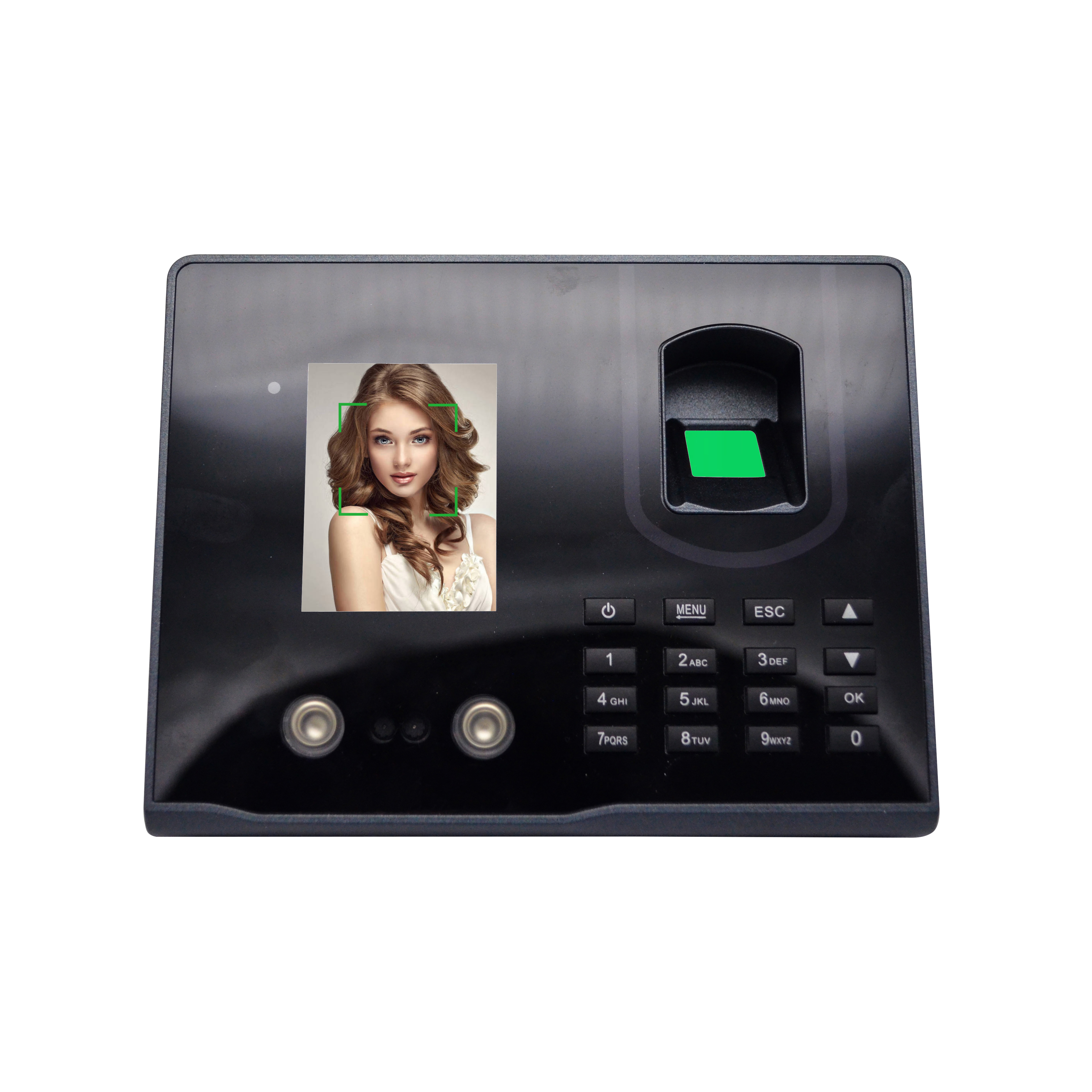 Заводская розетка, биометрический считыватель отпечатков пальцев, устройство для записи времени и посещаемости