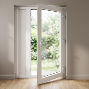 Porte à battant en PVC HOFFEN avec vitrage 81x205cm, insonorisée, étanche, isolation thermique, pour supermarchés et appartements, fabriquée en Thaïlande - Product Image 2