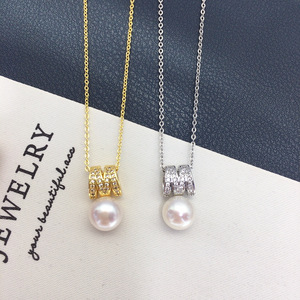 Pendientes Minimalistas con Letra <span class=keywords><strong>M</strong></span>, Circonita y Perla de Agua Dulce, Hipoalergénicos, Antideslustre, Regalo de Joyería para Mujer - Product Image 4
