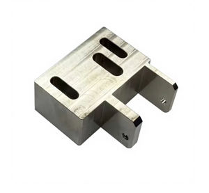 Custom High Precision CNC Milling Aluminum Adjustable Mounting Bracket, OEM Slotted Hole Fixing Stand Automation Equipment Parts - Product Image 1