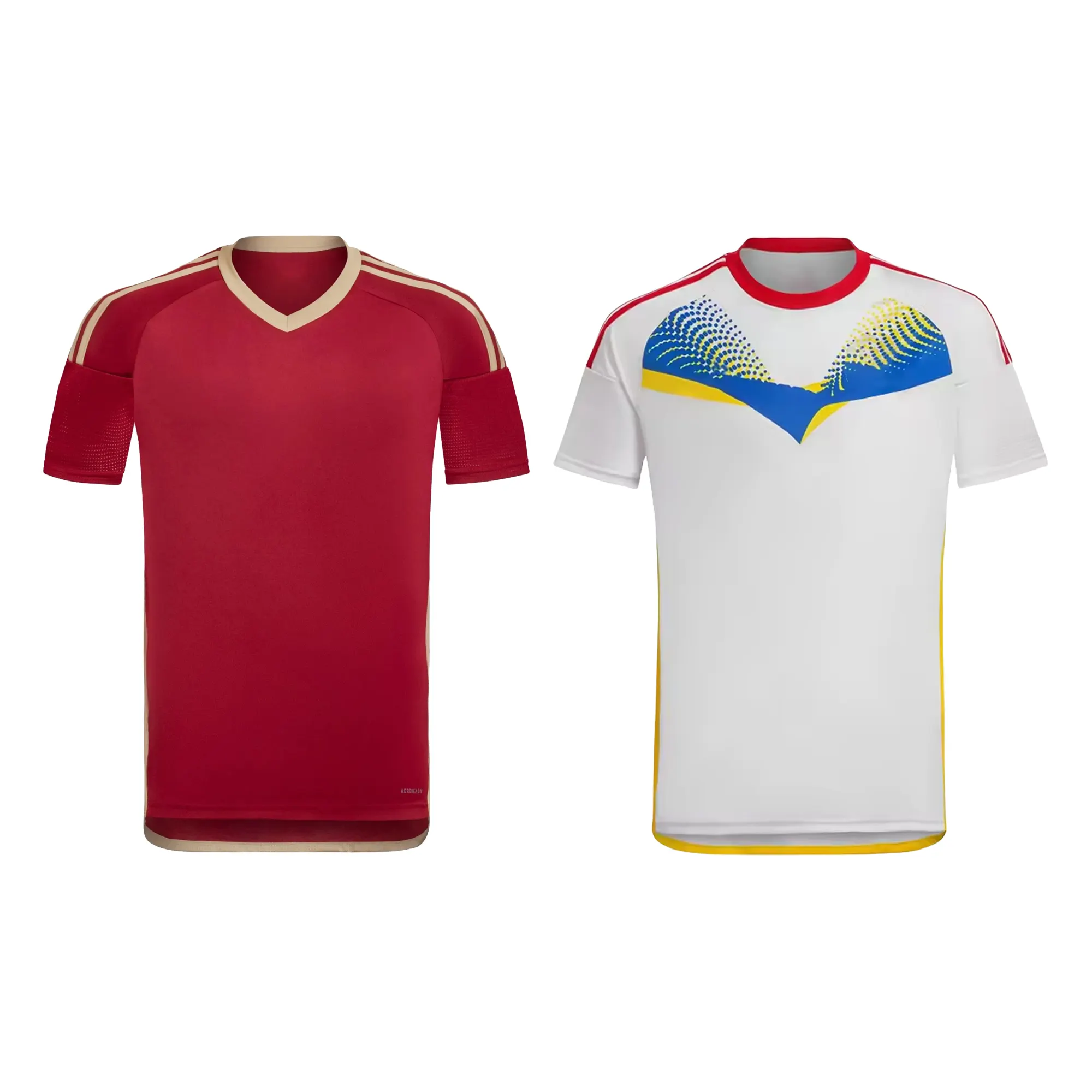 Uniforme de fútbol completo al por mayor de Venezuela, ropa de fútbol por sublimación, la camiseta de fútbol retro más barata