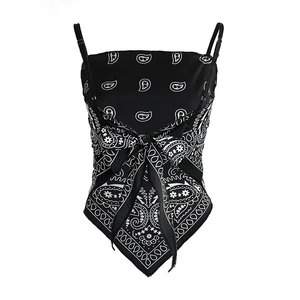 China Fabricante Mujeres <span class=keywords><strong>Crop</strong></span> Tops Halter Backless Bowknot Satén Chaleco Sexy Mujeres Verano <span class=keywords><strong>Pañuelo</strong></span> Tank Tops - Product Image 5