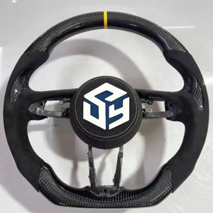 Volante Deportivo de Cuero y Fibra de Carbono para Mazda 3 6 CX5 RX7 CX-4 CX-5 RX-8 Axela Atenza MX5 <span class=keywords><strong>CX3</strong></span> CX8 CX9 - Product Image 1