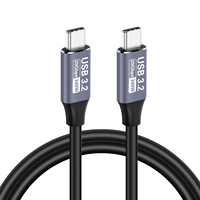 USB Type-C 3.2 Gen2 240W Charge rapide Prise en charge de l'écran 4K Transfert de données haute vitesse 20 Go Conducteur en alliage d'aluminium et cuivre pur