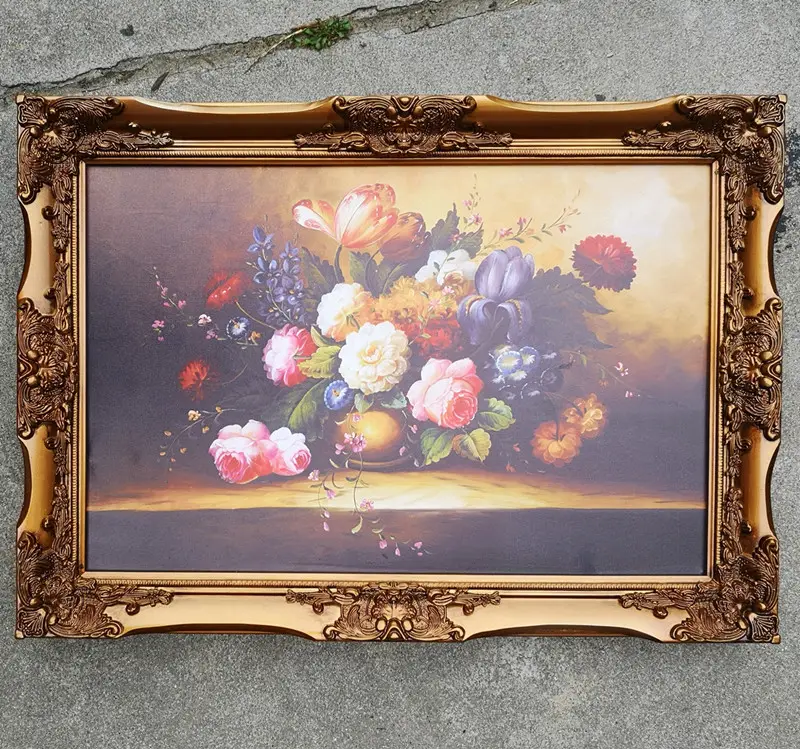 multi large 50x70 brown decorative mdf backboard mirror frame wooden picture photo frame