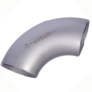 ข้อต่อท่อเหล็กสแตนเลสแรงดันสูง ASME B16.9 304L 316L ข้องอ 90 องศา แบบยาว ข้อต่อเชื่อมผิวเรียบสำหรับท่อส่ง - Product Image 1