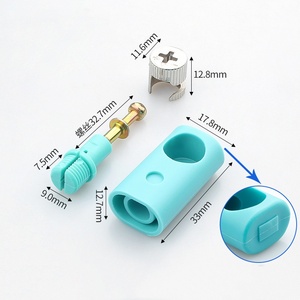 Fixation de panneau en nid d'abeille en aluminium 3-en-1 pour armoires de cuisine Verrouillage de roue excentrique intégré pour une fixation sûre - Product Image 5