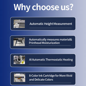 Автоматический УФ-струйный принтер 6050 с калибровкой высоты печати для чехлов для телефонов, наклеек, значков, ручек, бутылок, брелоков, карт, стекла, ПВХ, металла - Product Image 5