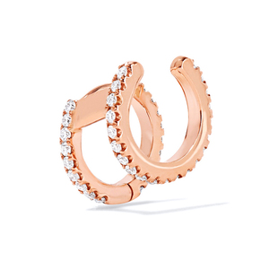 <span class=keywords><strong>Orecchini</strong></span> a <span class=keywords><strong>polsino</strong></span> in argento 925 con cerchio incernierato huggie placcato oro 14k di moda - Product Image 4