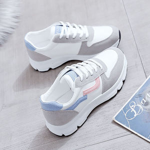 Nouvelles baskets pour femmes printemps-automne, chaussures en cuir blanches, style coréen, polyvalentes, plates, décontractées, semelles souples, chaussures de course - Product Image 4