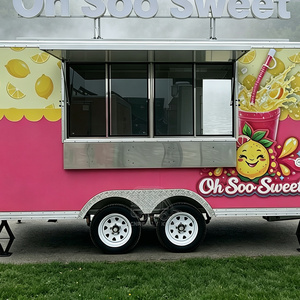Fully Equipped Hot Dog Truck Commercial Pizza Food Trailer CE Catering Unit - Product Image 1