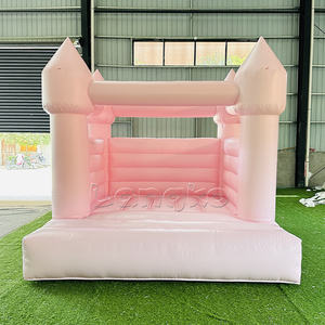 <span class=keywords><strong>Mini</strong></span> château gonflable rose pour enfants, petit château de saut gonflable - Product Image 1