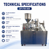 Machine de remplissage et de scellage rotative DEEPACK pour tubes souples en aluminium et plastique pour l'emballage de produits chimiques quotidiens