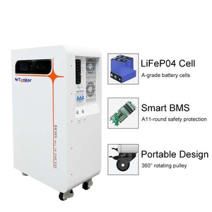 Système de stockage de batterie solaire hors réseau 5kW 5kWh à onde sinusoïdale pure, double entrée, armoire tout-en-un avec port de communication CAN pour la maison TKOB-5kW - Product Image 2