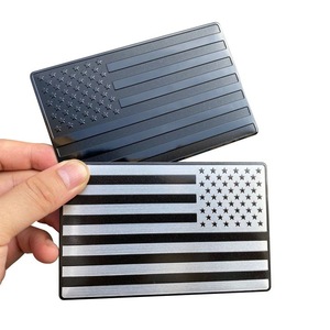 Pegatina 3D para Carrocería de Automóvil, Impermeable, de Aluminio, con Diseño de Bandera de EE. UU. en Camuflaje, Personalizada y Grabada - Product Image 3