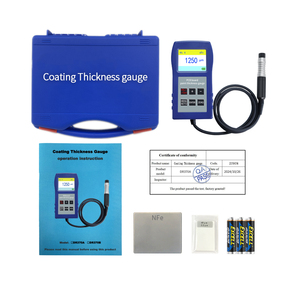 เกจวัดความหนาของการเคลือบ DR370A วนปัจจุบัน2% H + 1.5M ความแม่นยำ0-1250M ช่วงวัสดุพลาสติก - Product Image 5