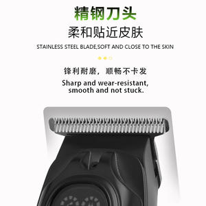 Cortadora de pelo eléctrica Kemei, cuerpo metálico de 16cm, recargable con pantalla LED para hombres y mascotas - Product Image 2