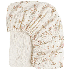 Funda Transpirable para Colchón de Cuna, Sábana Ajustable Suave, Ajuste Universal, Lavable y Duradera, Funda para Cuna de Bebé para Dormir - Product Image 1