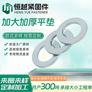 Arandelas Planas Hengyue de Acero al Carbono Galvanizado con Zinc DIN433 para Uso en la Industria de la Construcción - Product Image 2