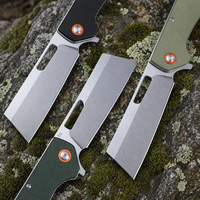 Couteau de poche pliable personnalisable, couteau de camping et de chasse EDC pour l'extérieur, lame D2, manche en Micarta, outil utilitaire de survie GT955