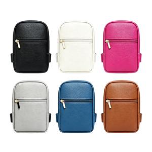 Bolso de Pierna de Piel Sintética PU Lychee, Riñonera Unisex con Correa Ajustable, Bolsa para Teléfono, Riñonera Multicolor para Festivales y Viajes - Product Image 1