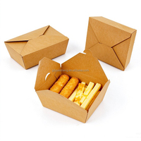 Boîtes alimentaires auto-scellantes en kraft, 6 tailles, fabrication propre, logo personnalisé, consultation bienvenue, commande en gros disponible