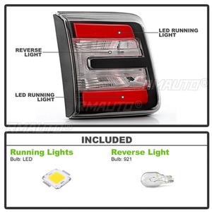 Conjunto de luces traseras LED izquierda y derecha, luz de esquina ancha para GMC Acadia 2013-2016 23267345 23267344 - Product Image 2