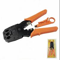 Pince à sertir multifonctionnelle pour connecteurs RJ45, RJ11, RJ12, pour câbles LAN Cat6, Cat5e, réparation de réseaux informatiques