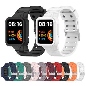 Pour montre Redmi <span class=keywords><strong>2</strong></span>/<span class=keywords><strong>Mi</strong></span> <span class=keywords><strong>Watch</strong></span> <span class=keywords><strong>Lite</strong></span>, étui de protection Sport antidérapant, <span class=keywords><strong>Bracelet</strong></span> pour montre Xiaomi Poco, <span class=keywords><strong>Bracelet</strong></span> en Silicone - Product Image 1
